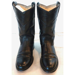 ARIAT‎ Old West Roper Women's 4US /35 EU Cowgirl BLACK Leather Pull On